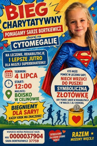 Bieg charytatywny Pomagamy Sarze Bortkiewicz
